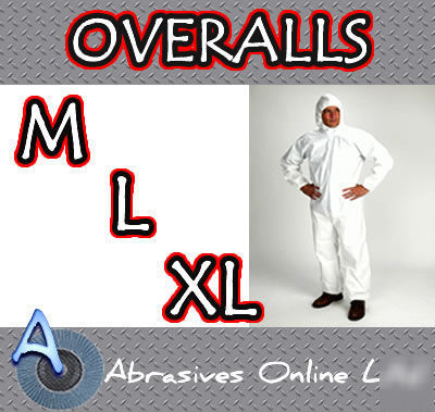 Desposable overalls 3 pairs safety wear paper
