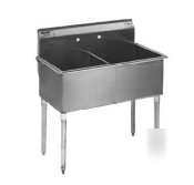 Eagle group 24482163| stainless steel 2 comp sink|