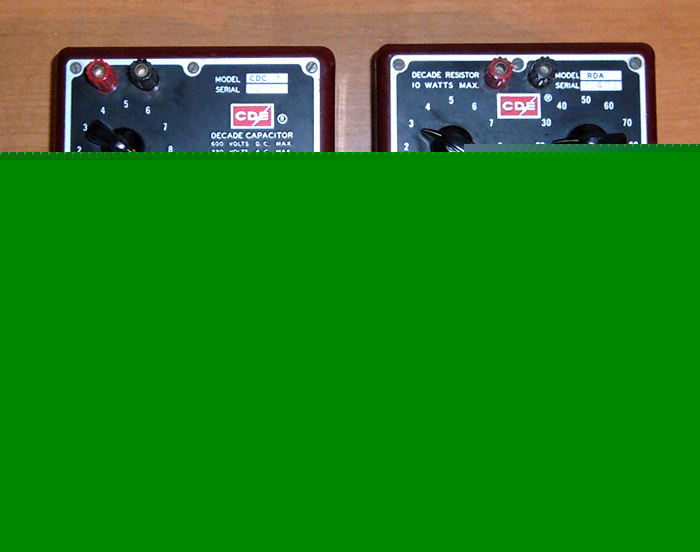 Lot of 4 cornell-dubilier decade capacitor / resistor