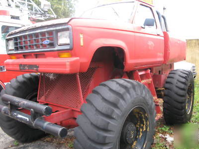 Monster truck hough front end loader ford ranger diesel