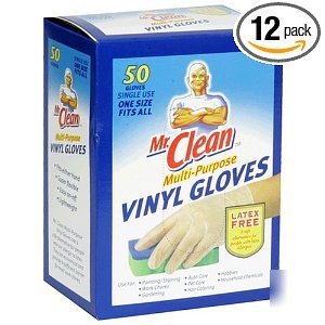 Mr. clean 4850-01 vinyl disposable gloves 600CT