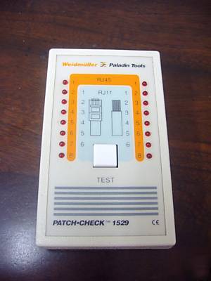 New 1529 paladin weidmuller telecom patch cord tester
