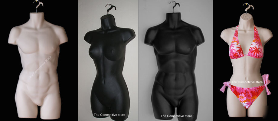 4 female male dress mannequin form set manikin manequin