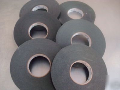 6 rolls black masking tape painters art hobby etc 3/4