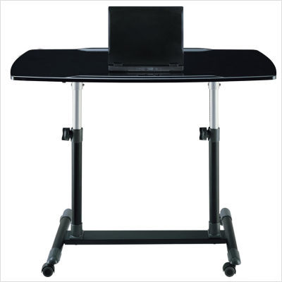 Ameriwood altra metropolis desk in high gloss black