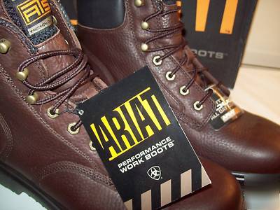 Ariat mag steel work safety boots shoes 12 medium