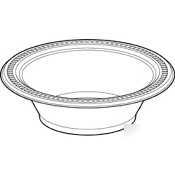 Chinet huhtamaki plastic bowl white 24OZ |4 pks of