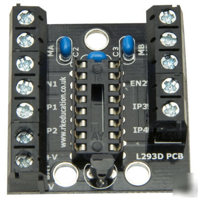L293D h-bridge pcb for motor control without L293D ic