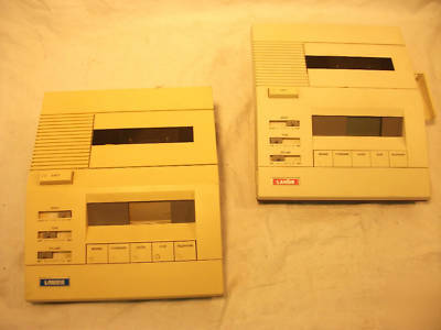 Lot of 2 lanier harris P130 dictation system as-is 