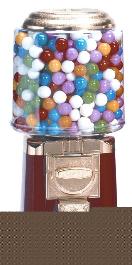 Maroon gumball bulk vending machine + free ship 