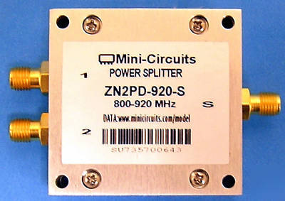 Mini-circuits 2 way 0 deg rf power splitter ZN2PD-920-s