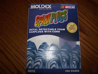 Moldex spark plugs foam earplugs w/cord 100PAIR