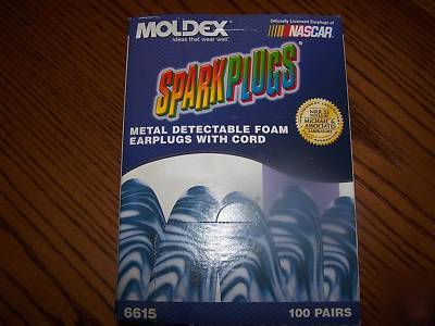 Moldex spark plugs foam earplugs w/cord 100PAIR