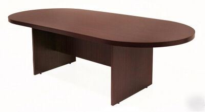 New 6' conference race track table in laminate oval - 