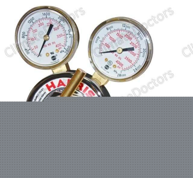 New harris 226-250C-580 nitrogen regulator 0-250 psi 
