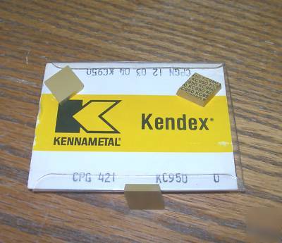 New kennametal turning inserts cpg 421 KC950 20 pcs 