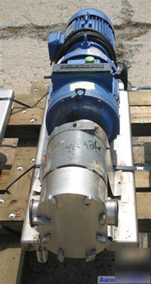 Used:tri clover rotary positive displacement pump, 316