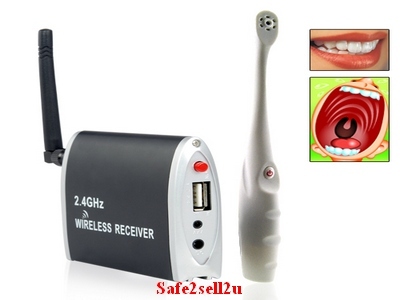Wireless dental camera - av or usb connection