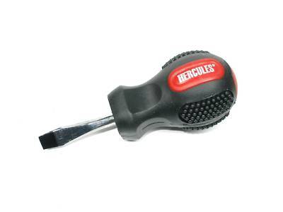 Worldwide chubby stubby flat 6MM tip screwdriver (1067)