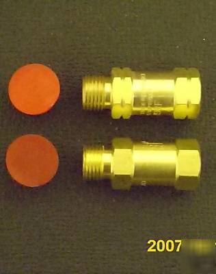 Check valves - regulator - set - prevents reverse flow