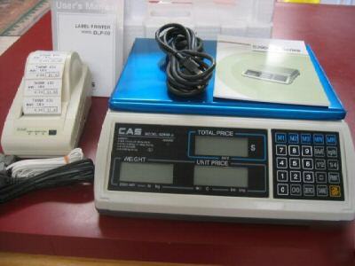 Cas price computing deli scale/retail scales w/printer