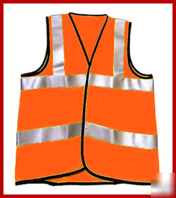 Child reflective hi visibility safety vest orange 2-3