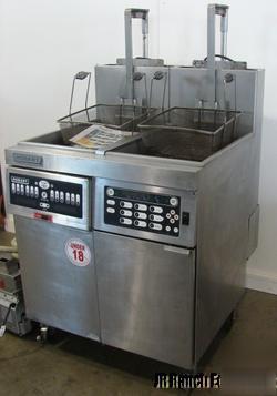 Hobart double well fryer with automatic lifts, ng