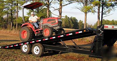 New 14K tilt equip skid steer gooseneck dozer trailer