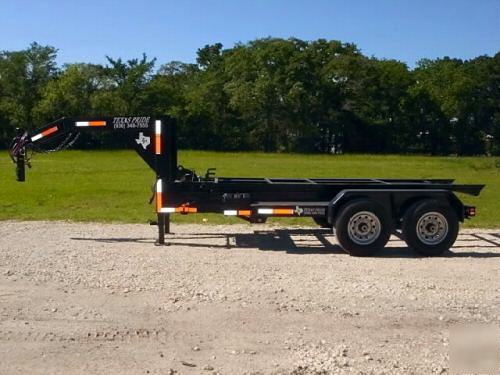 New 2010 texas pride 7X12 roll off gn dump trailer 14K