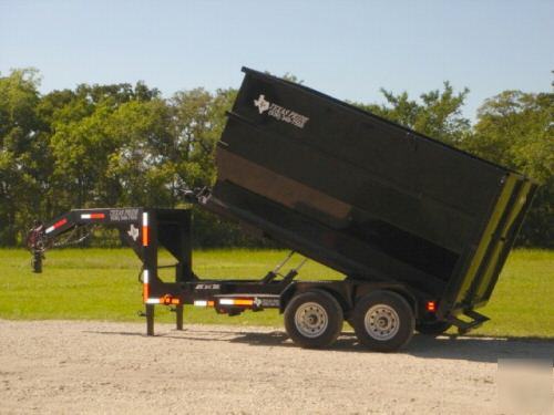 New 2010 texas pride 7X12 roll off gn dump trailer 14K