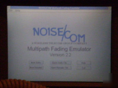 Noise/com multi path mp 2500 fading emulator 