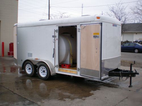 Trailer mount hot water pressure washer, washers,