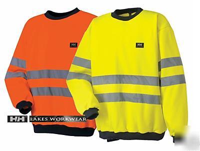 Helly hansen mildenhall sweater, hi vis - small