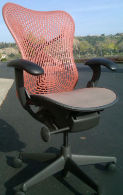 Herman miller mirra office chair terra cotta