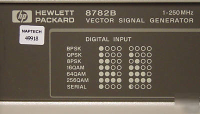 Hp 8782B vector signal generator, 1 mhz-250 mhz