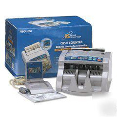 New royal sovereign rbc-1000 uv currency counter 