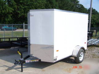 Enclosed cargo utility trailer 5X8 v-nose horton hauler
