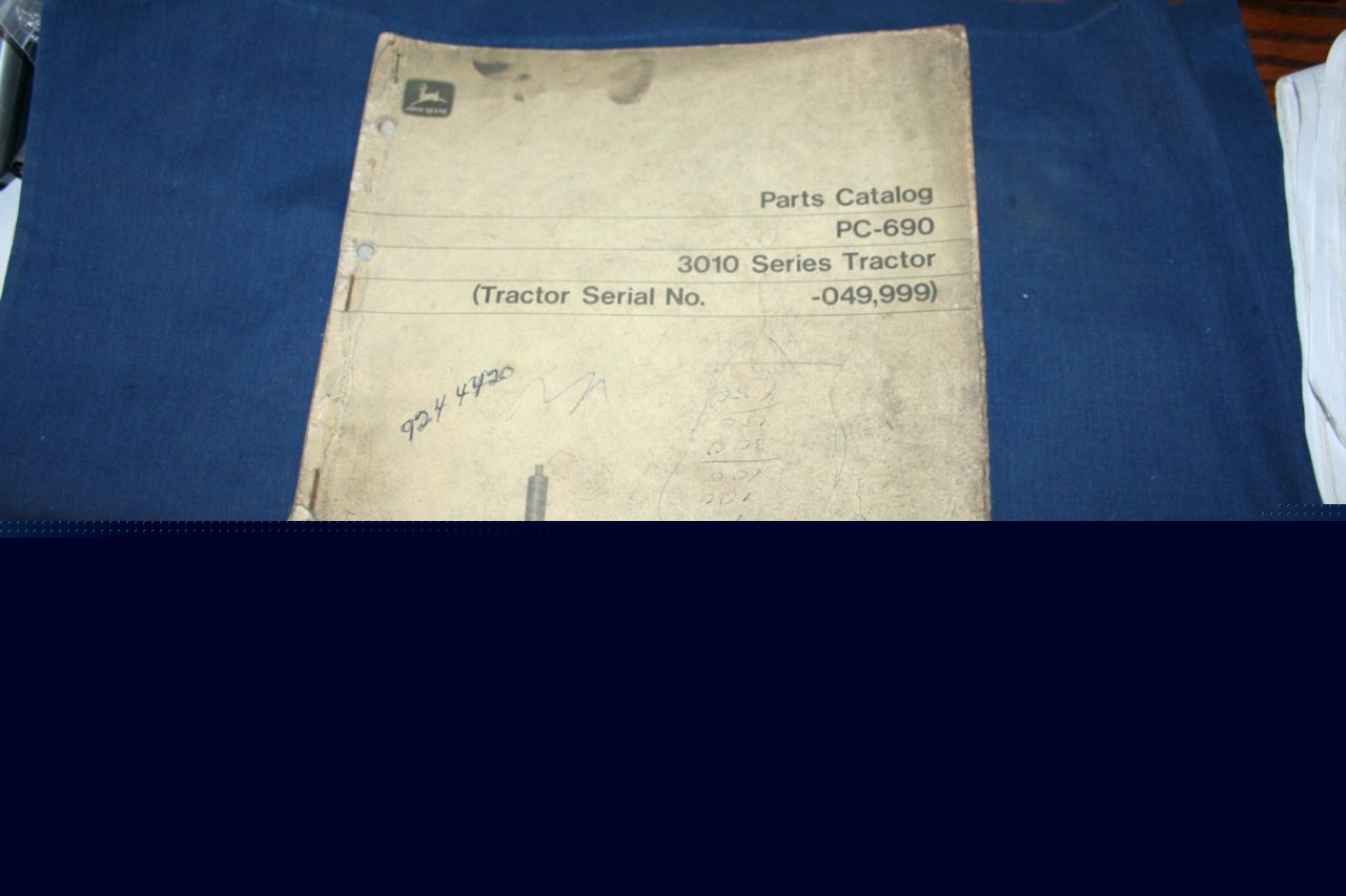 John deere 3010 tractor parts catalog pc-690