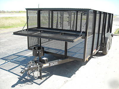 New 76X16 16FT 16' cargo atv utility landscape trailer 