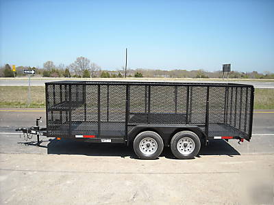 New 76X16 16FT 16' cargo atv utility landscape trailer 