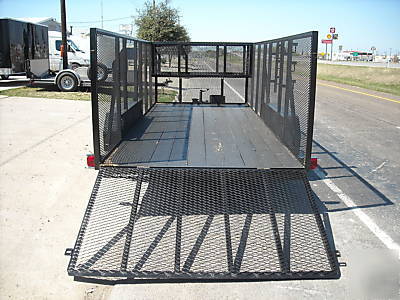 New 76X16 16FT 16' cargo atv utility landscape trailer 