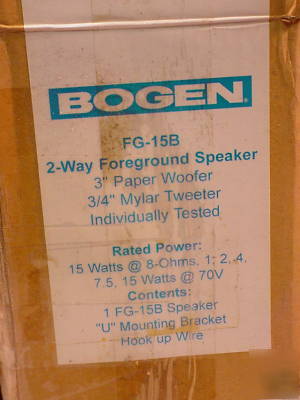 New bogen fg 15B 2 way foreground speaker - 