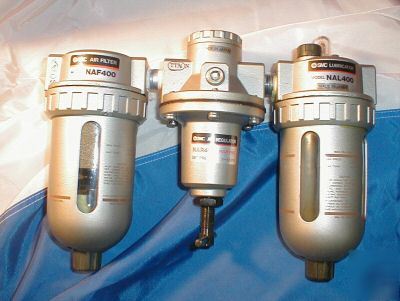 Smc na series filter, regulator & lubricator combo 