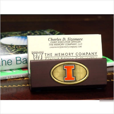 University of illinois business card holder